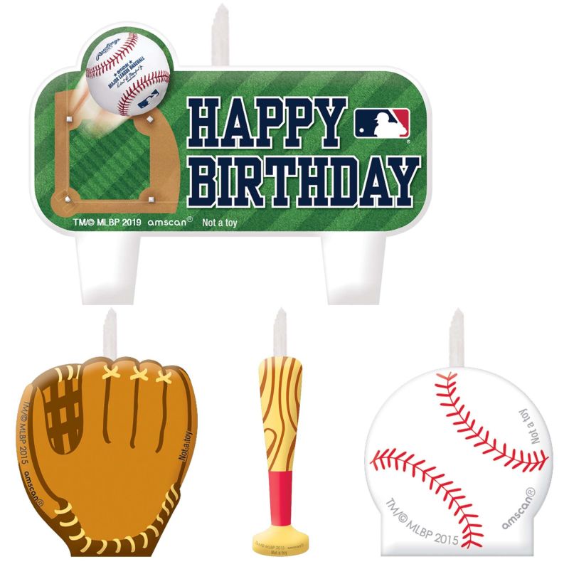 Major League Baseball Birthday Candle Set Party at Lewis Elegant Party