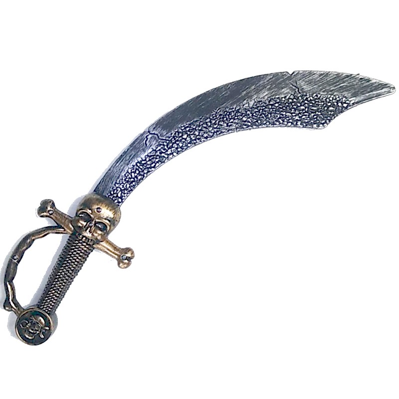 Antiqued Plastic Pirate Sword w/ Skull Party at Lewis Elegant Party