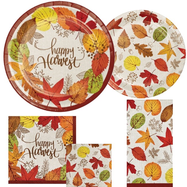 Happy Harvest Paper Plates & Napkins
