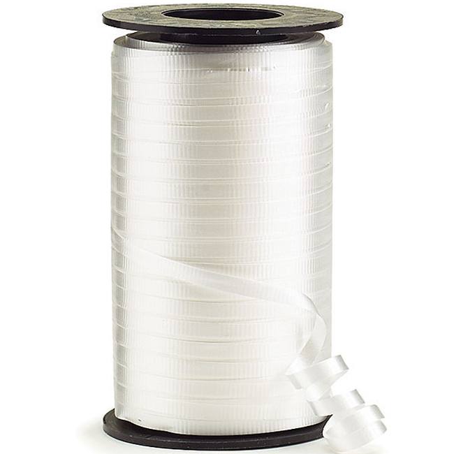 White Curling Ribbon Party at Lewis Elegant Party Supplies, Plastic