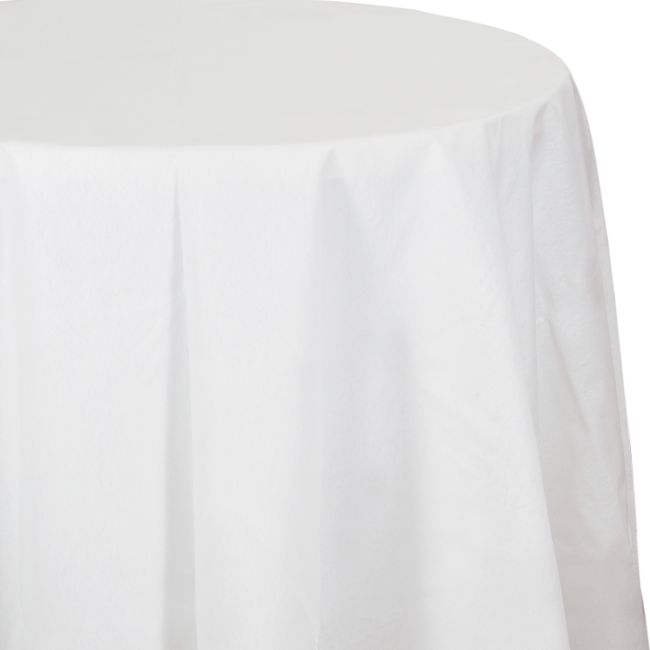 Better than Linen White 82inch Round Tablecloth Party at Lewis