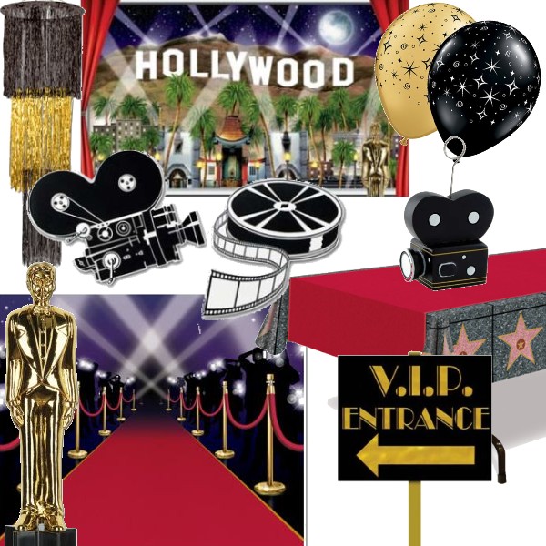 Hollywood Street Sign Cutouts Movie Red Carpet Awards VIP Party Decorations