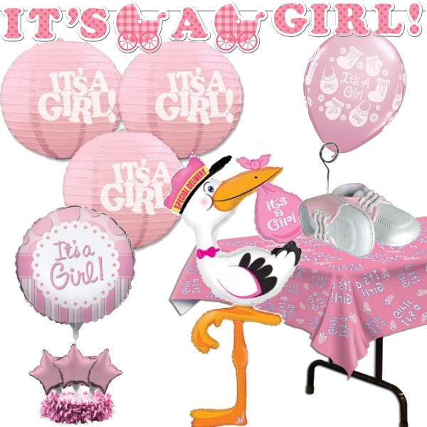 It's A Girl Baby Shower Decorations