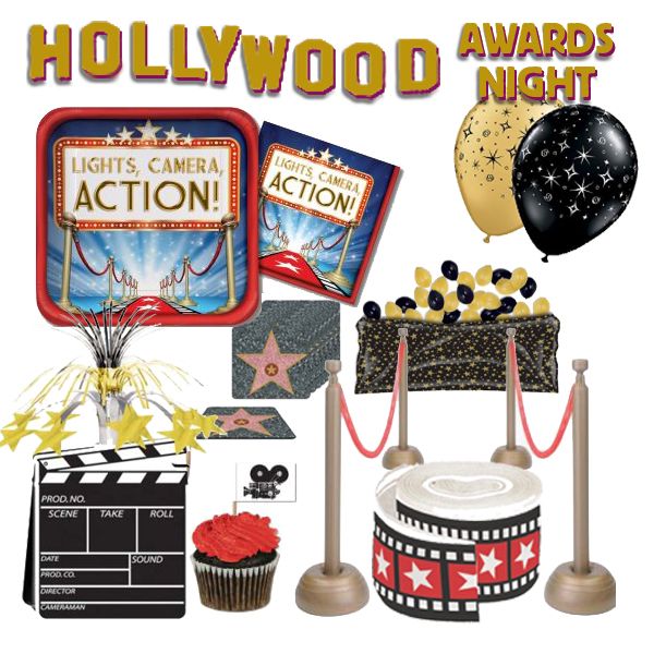 Hollywood & Awards Night Decorations: Party at Lewis Elegant Party