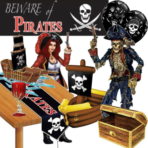 Pirate Decorations: Party at Lewis Elegant Party Supplies, Plastic  Dinnerware, Paper Plates and Napkins
